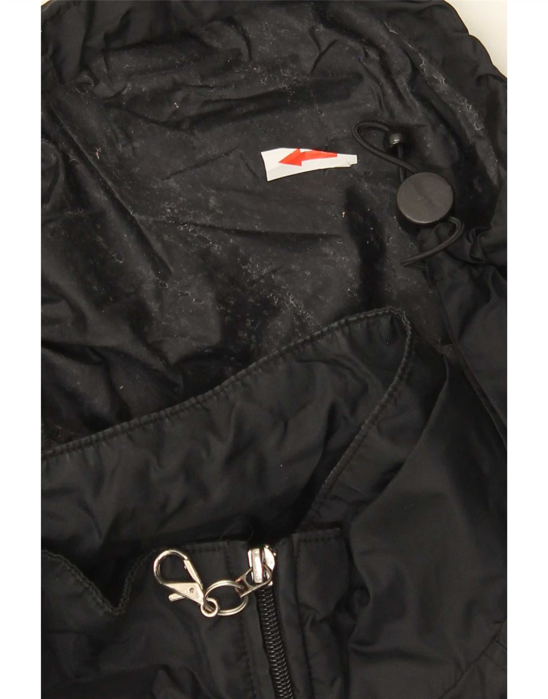 Giacca antipioggia con cappuccio da uomo Champion UK 36 Small Nera in poliammide