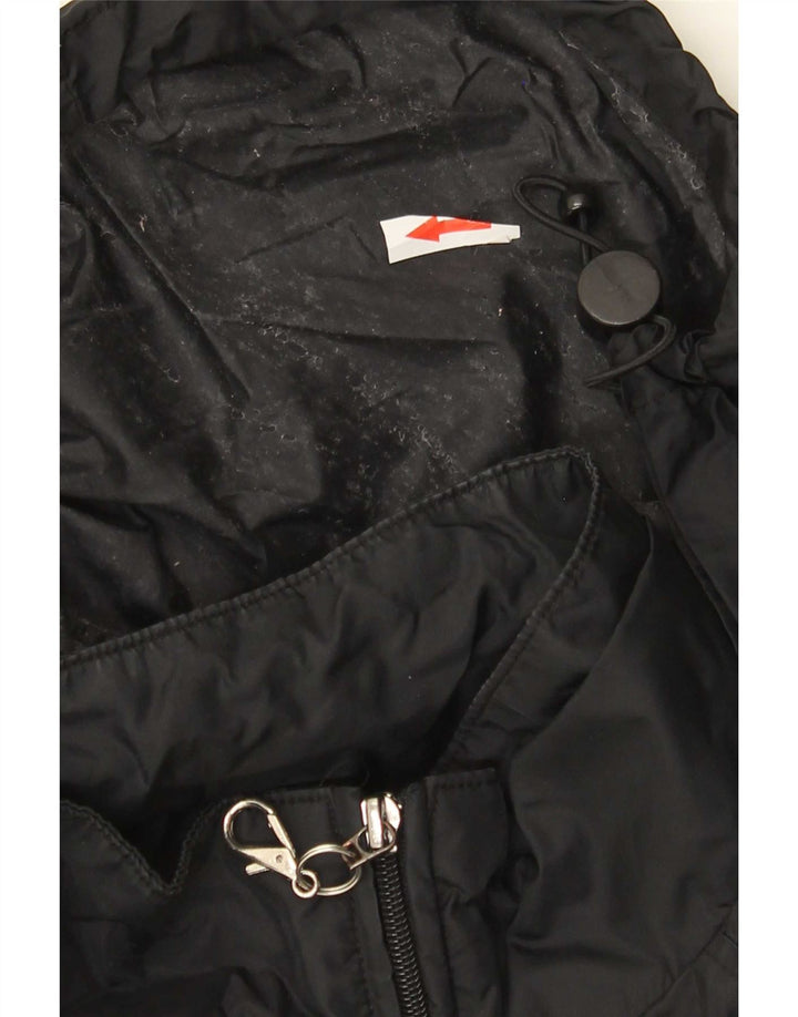 Giacca antipioggia con cappuccio da uomo Champion UK 36 Small Nera in poliammide