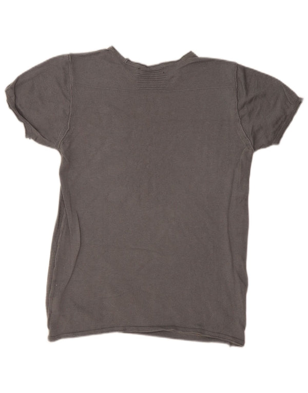 Liu Jo T-shirt Uomo Top Grigio Medio in Cotone