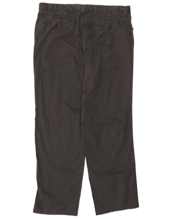 Pantaloni casual dritti da uomo Armani UK 44 XL W38 L30 Cotone grigio