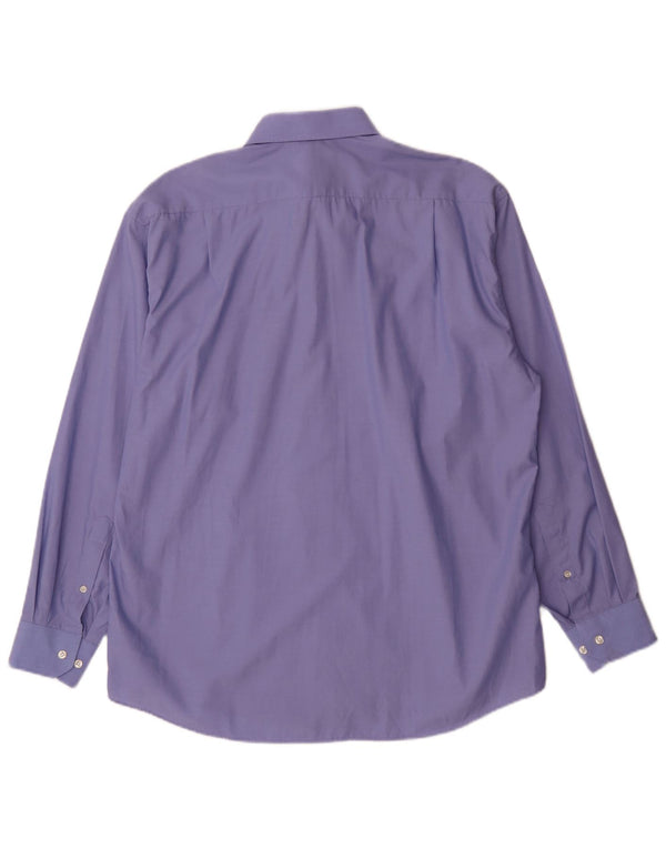 Camicia da uomo Marks & Spencer taglia 41 16 grande cotone blu classico
