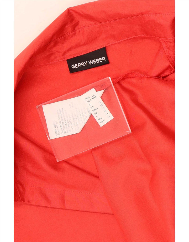 Camicetta da donna a maniche corte Gerry Weber UK 20 2XL poliestere rosso