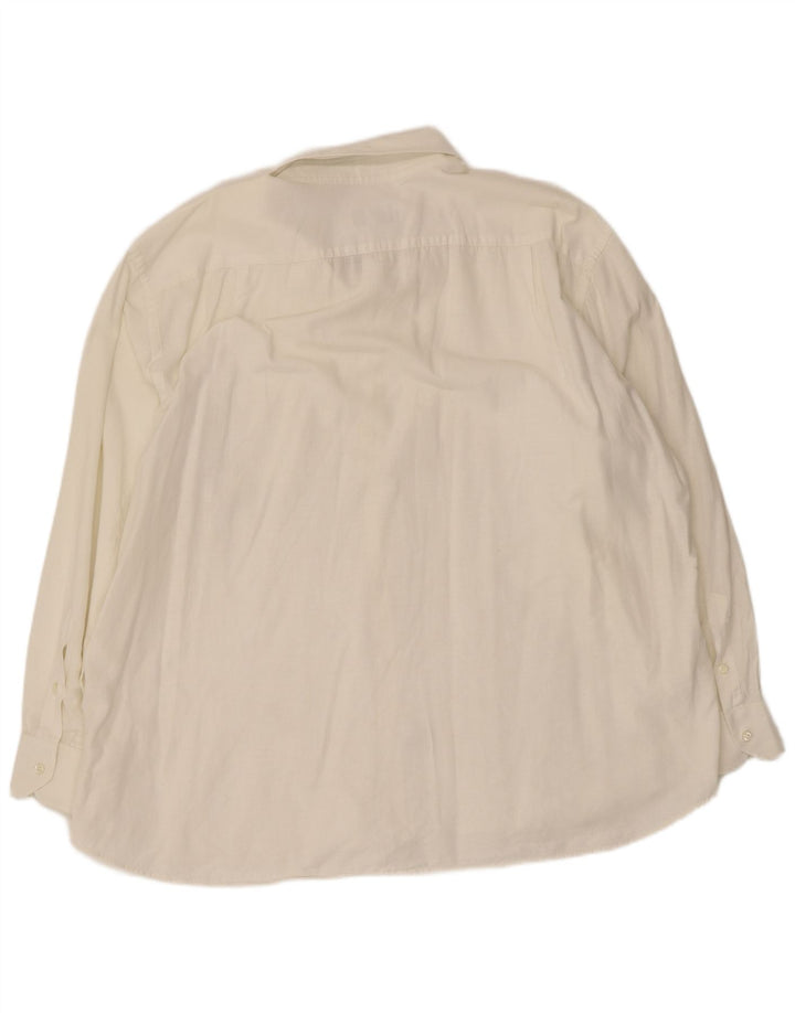 Camicia da uomo Roccobarocco taglia 49 3XL cotone bianco