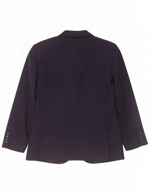 Giacca blazer a 2 bottoni da uomo Marks & Spencer UK 42 Large blu navy in poliammide