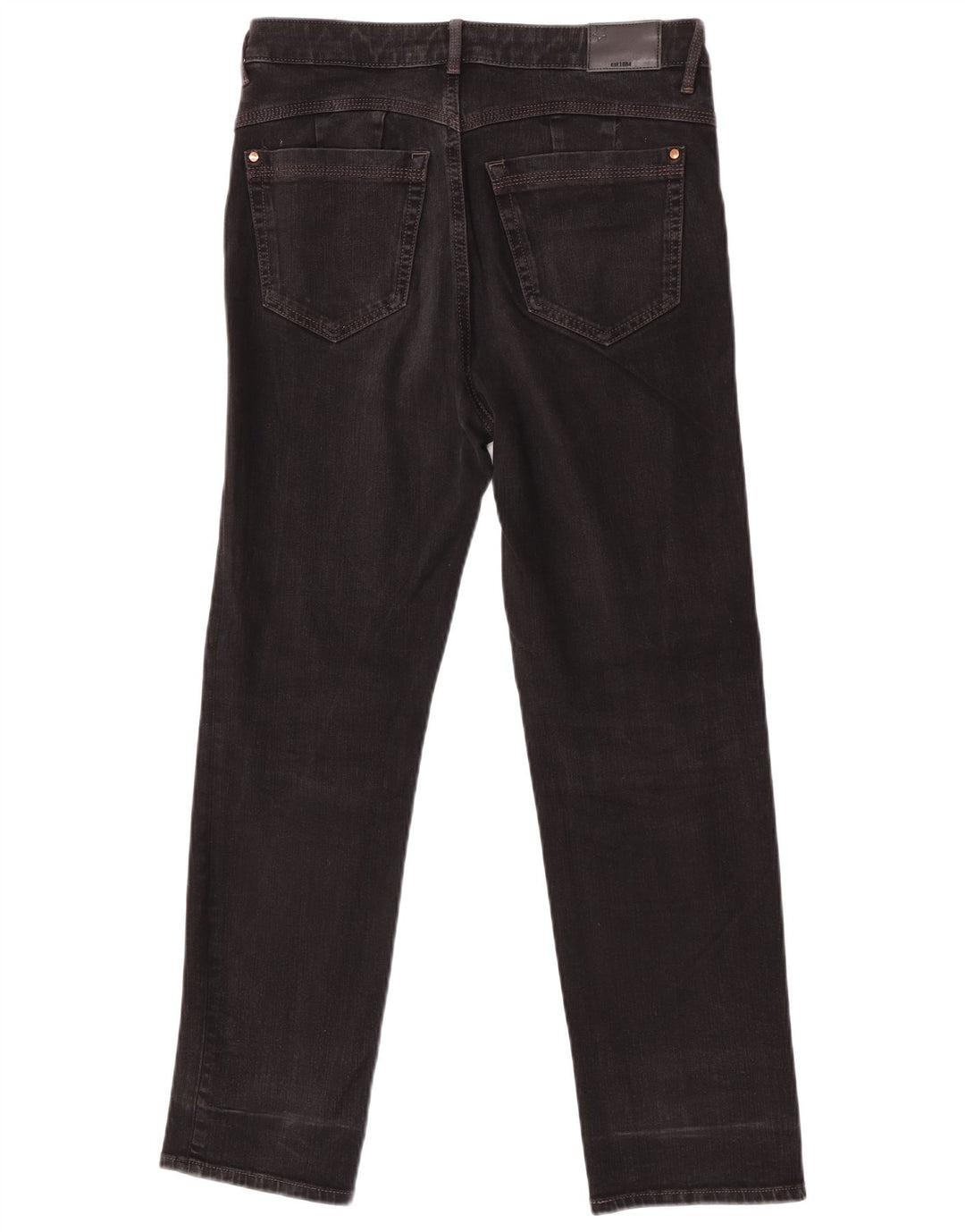 Jeans dritti da donna Marks & Spencer UK 12 medio W32 L27 cotone nero