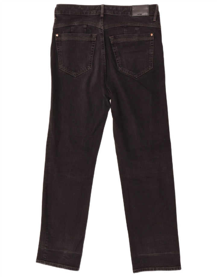 Jeans dritti da donna Marks & Spencer UK 12 medio W32 L27 cotone nero