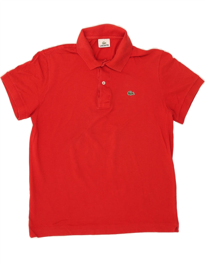 LACOSTE Mens Polo Shirt Size 4 Medium Red Cotton Vintage Lacoste and Second-Hand Lacoste from Messina Hembry 