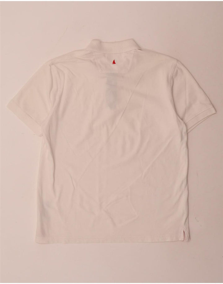 Polo da uomo MUSTO grande in cotone bianco