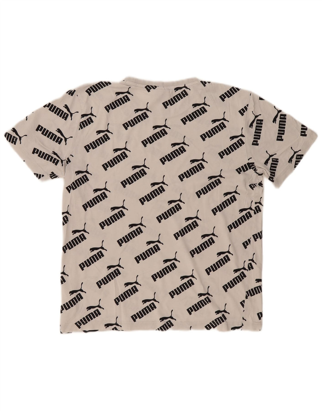 T-shirt grafica da uomo Puma Top Small in cotone bianco
