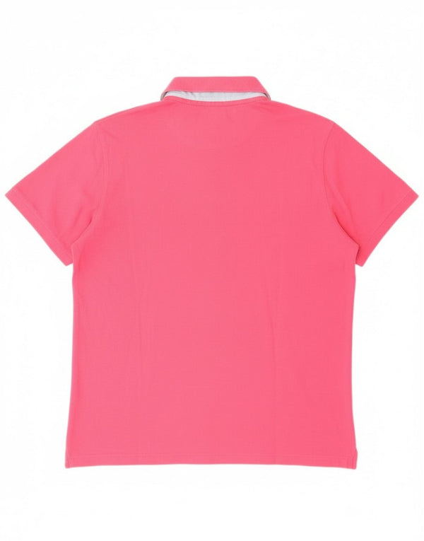 Polo da uomo vestibilità stretta Harmont & Blaine 2XL cotone rosa