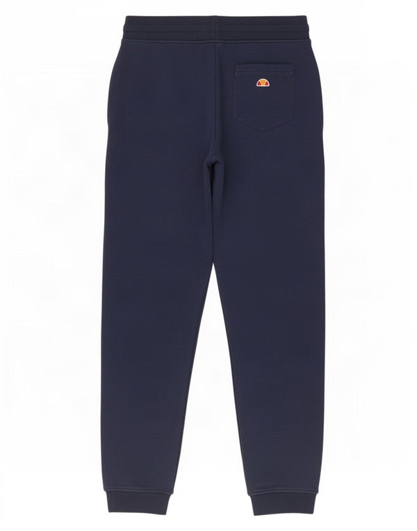 Pantaloni da tuta da uomo con grafica Ellesse, pantaloni da jogging, grandi, in cotone blu navy