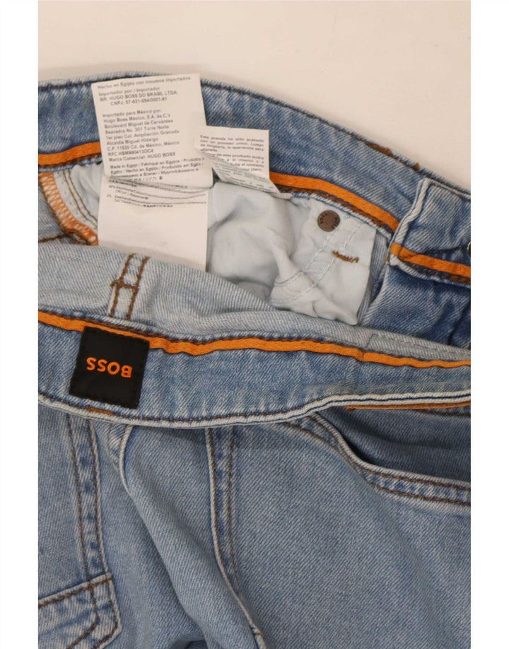 Jeans slim da uomo Hugo Boss W30 L32 cotone blu