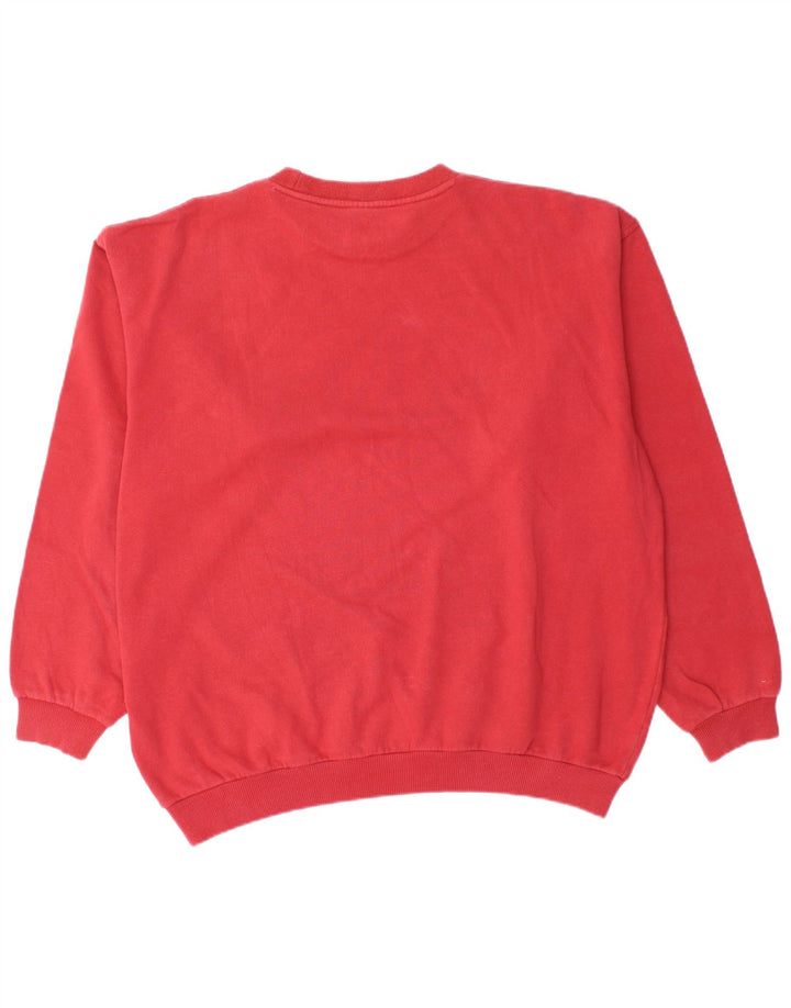 Felpa Fila Uomo Maglione IT 52/54 Large Rosso Cotone