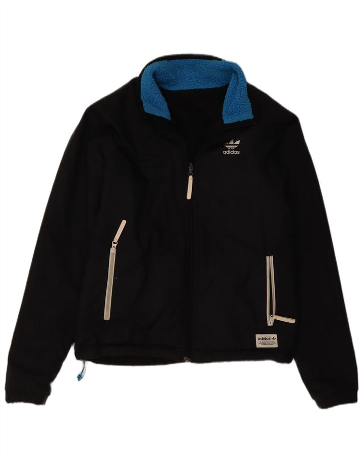Giacca reversibile da uomo Adidas UK 38 poliestere nero medio