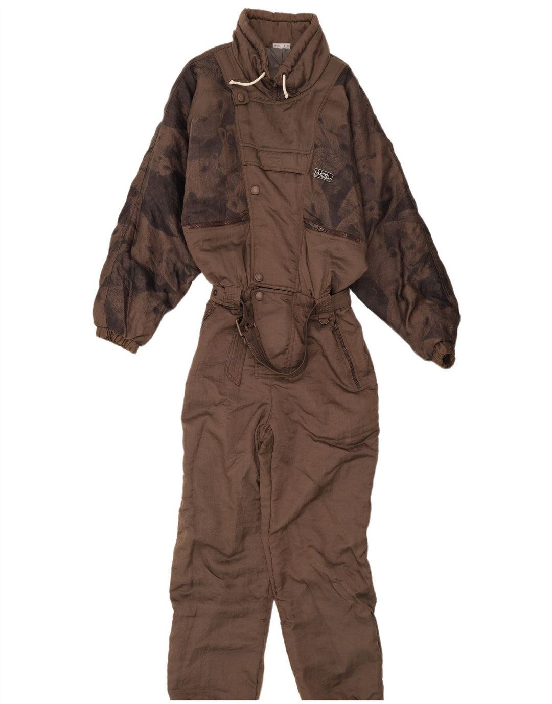 Tuta da sci da uomo Sergio Tacchini IT 50 Marrone medio stampa animalier
