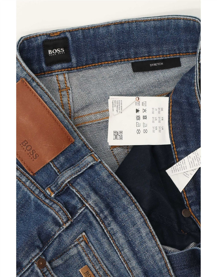 Jeans slim da uomo Hugo Boss W31 L32 cotone blu
