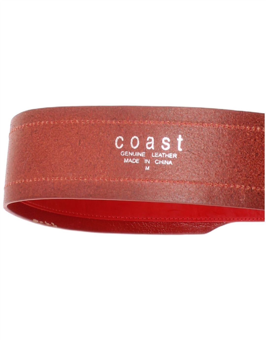 Cintura in pelle da donna Coast media L34 in pelle rossa