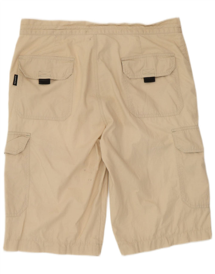 Pantaloncini cargo da uomo VINTAGE IT 50 Large W34 Cotone Beige