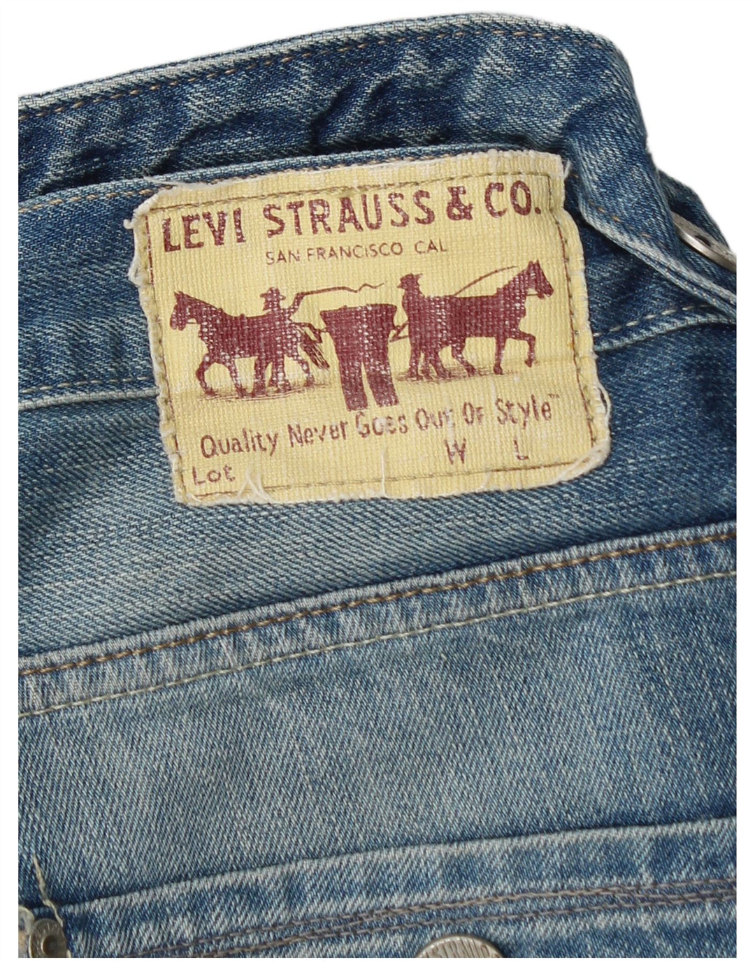 LEVI'S Jeans 504 Bootcut da donna W32 L32 Blu