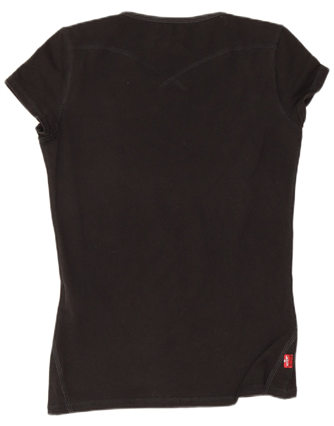 T-shirt da donna Levi's Top UK 10 piccola in cotone nero