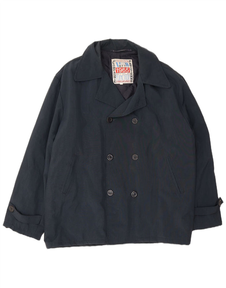 Cappotto da marinaio da uomo Compagnie UK 40 grande blu navy