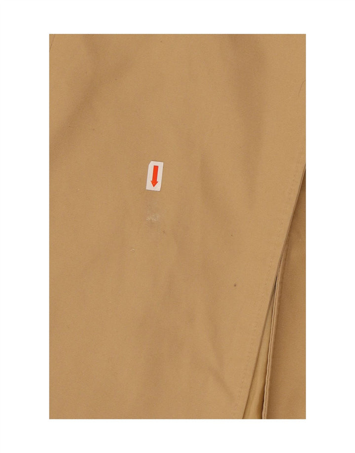 VINTAGE Womens Double Breasted Coat UK 16 Large Beige Polyester Vintage Vintage and Second-Hand Vintage from Messina Hembry 