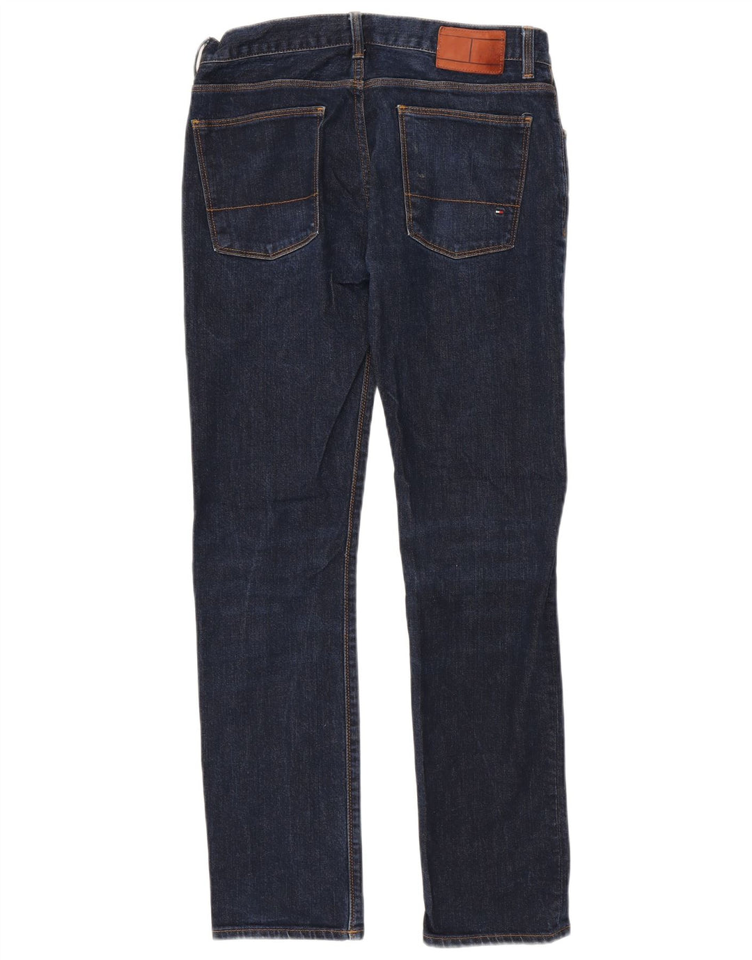 Jeans slim da uomo Tommy Hilfiger W32 L32 cotone blu navy