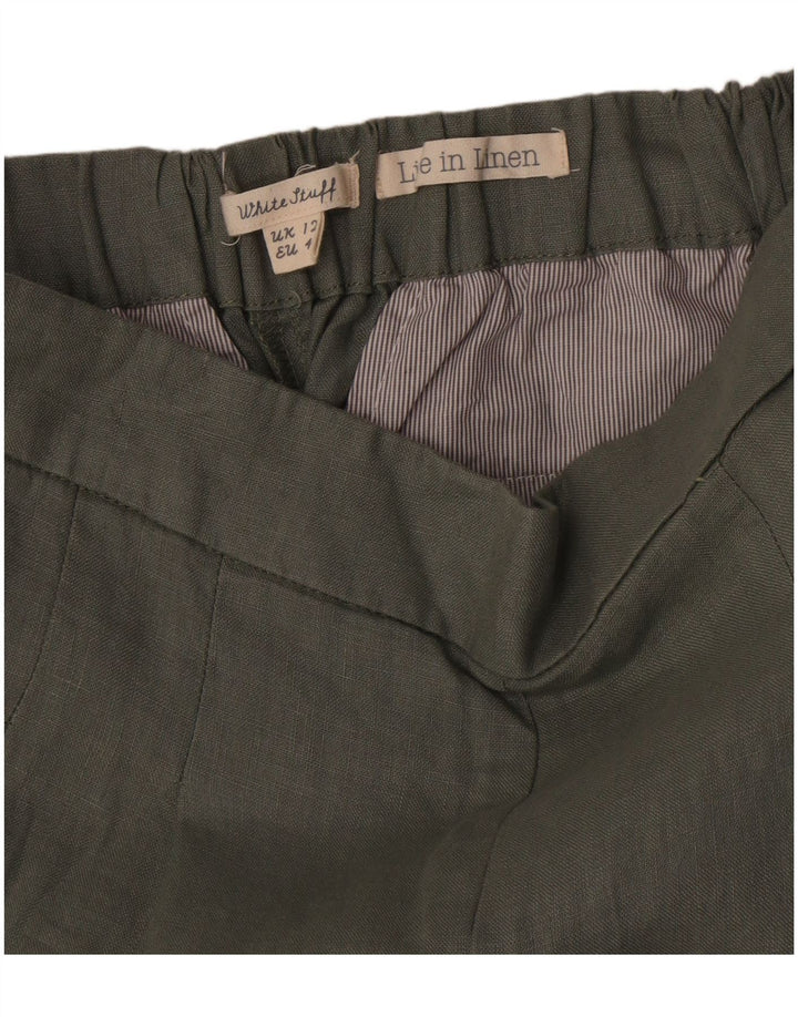 Pantaloni chino dritti da donna White Stuff UK 12 Medium W32 L28 Cachi