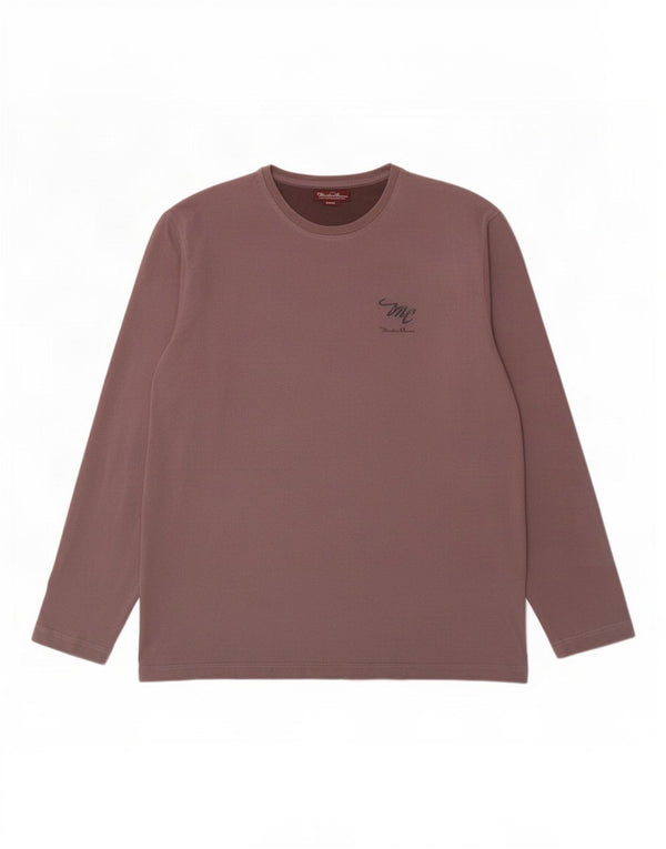Marlboro Classics Mens Top Long Sleeve Large Grey Cotton
