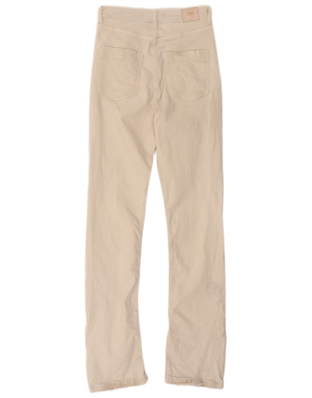 Jeans dritti da donna Zara EU 36 XS W26 L32 Beige