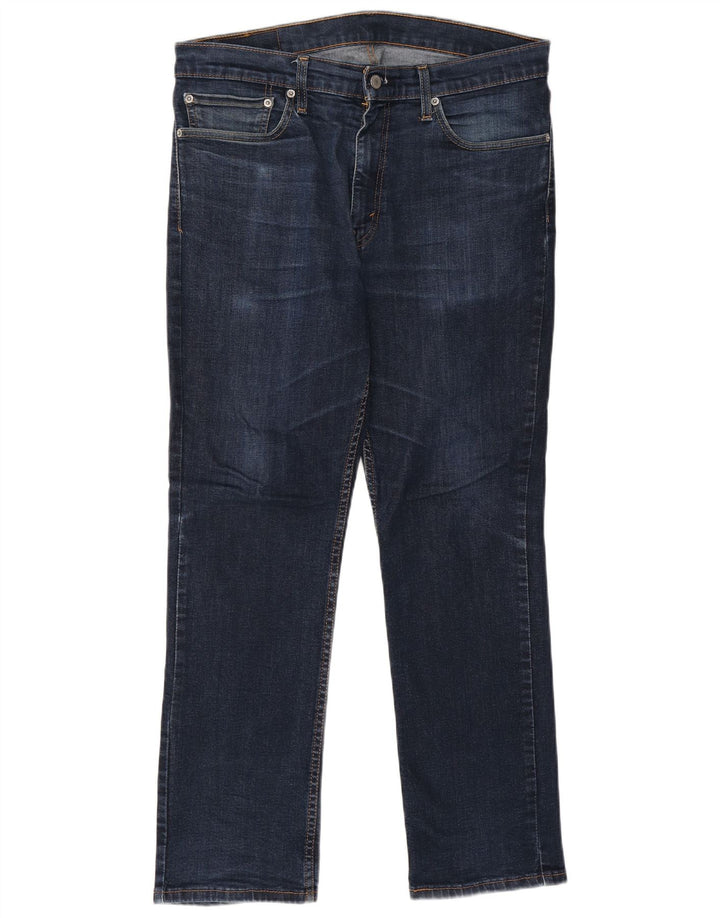 Levi's Uomo 511 Slim Jeans W36 L30 Blu Navy Cotone