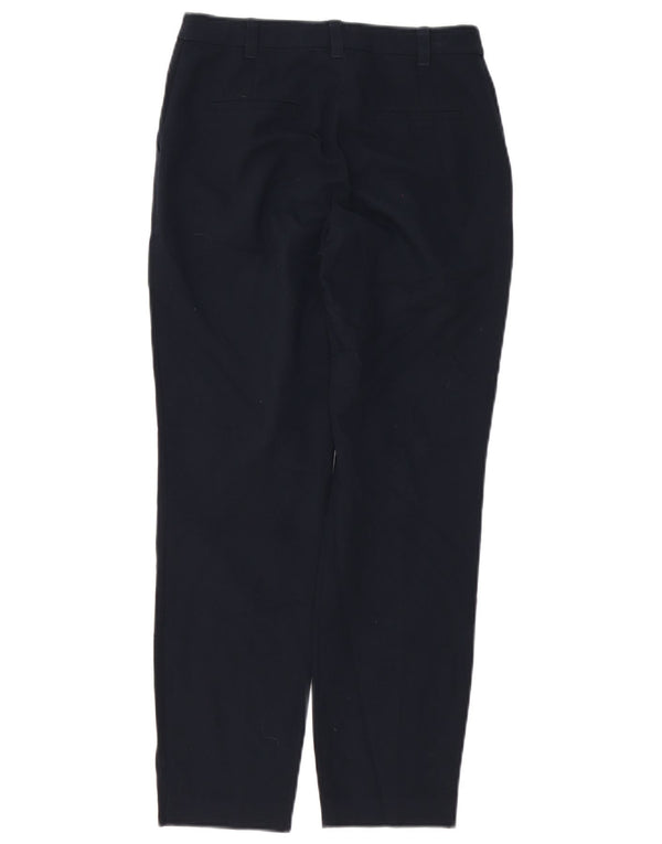 Topshop Pantaloni da abito dritti Petite da donna UK 4 XS W24 L27 Blu Navy