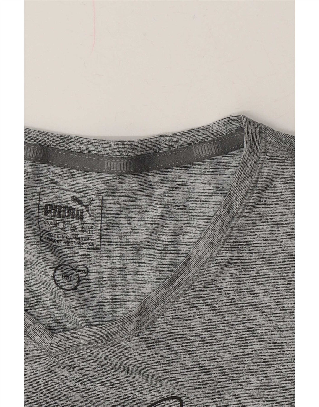 T-shirt grafica da donna Puma UK 14 grande grigio screziato