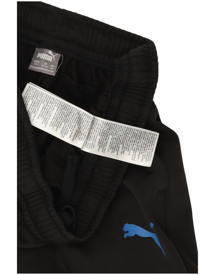 Pantaloni della tuta da ragazzo Puma 13-14 anni in poliestere nero
