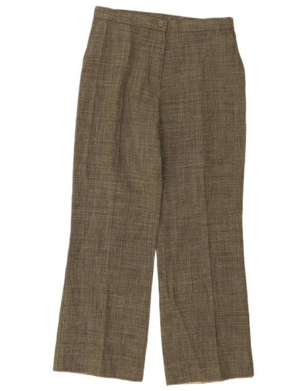 Pantaloni casual da donna Marks & Spencer UK 12 medi W30 L29 verdi screziati