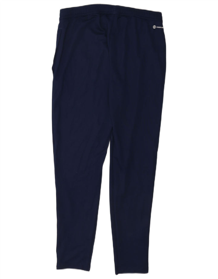 Pantaloni da tuta Adidas Aeroready da uomo grandi in poliestere blu navy