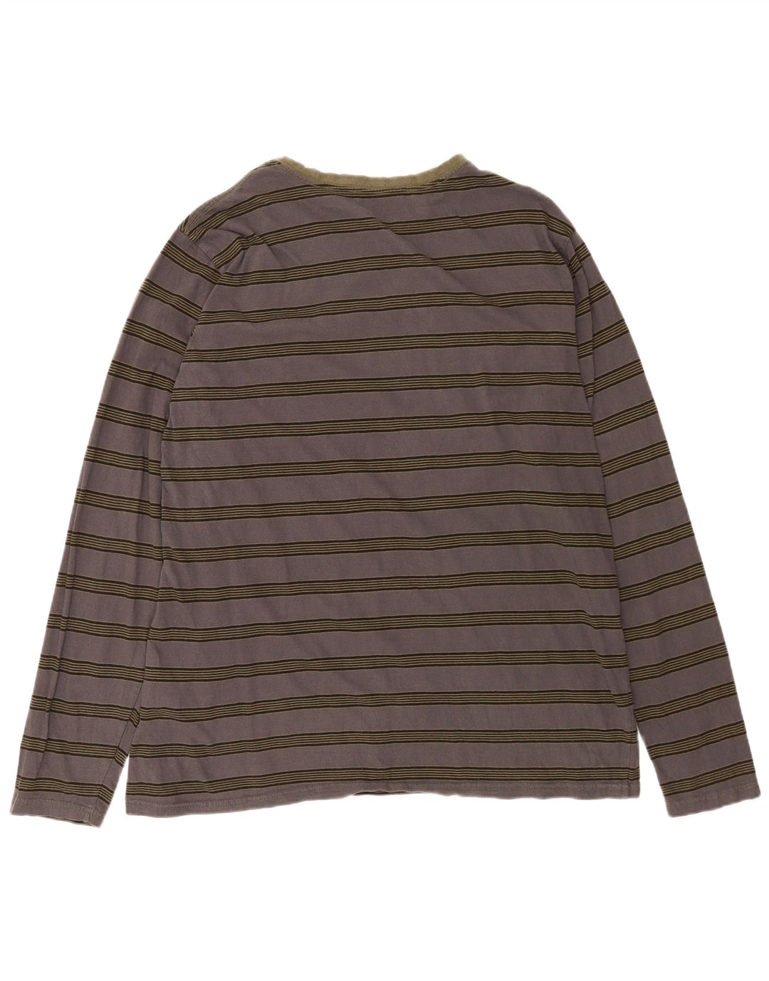 Maglia da uomo a maniche lunghe Volcom 2XL in cotone a righe grigie