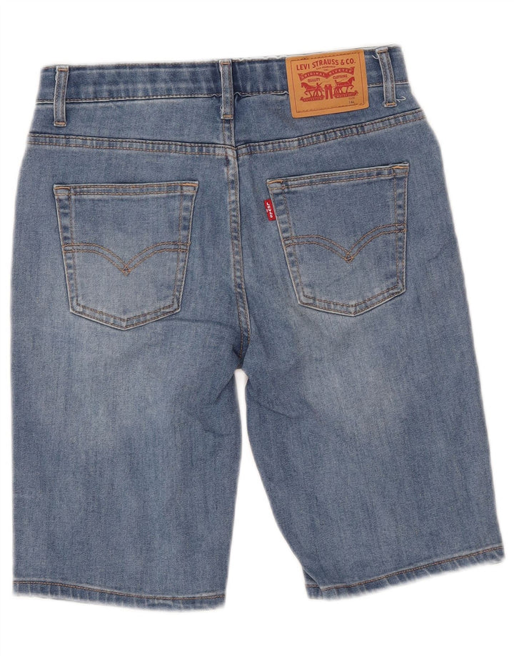Shorts in denim per bambina LEVI'S 13-14 anni W26 Blu Cotone