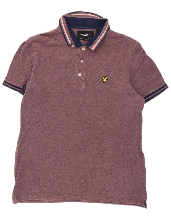 Polo da uomo Lyle & Scott grande in cotone rosa