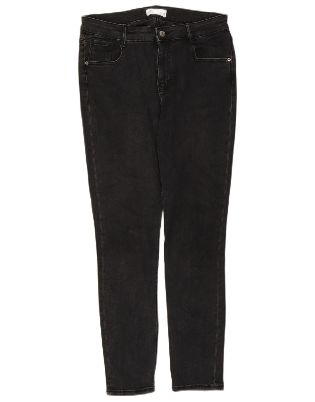 Jeans slim da donna Zara EU 42 grandi W32 L26 neri