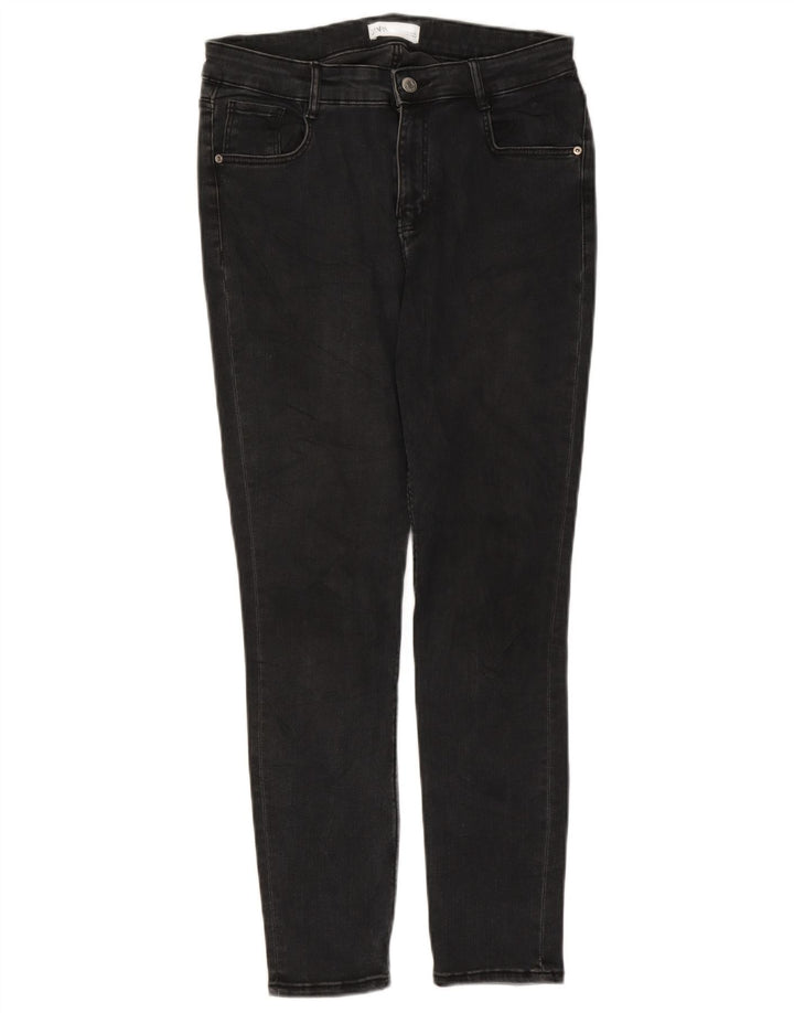 Jeans slim da donna Zara EU 42 grandi W32 L26 neri