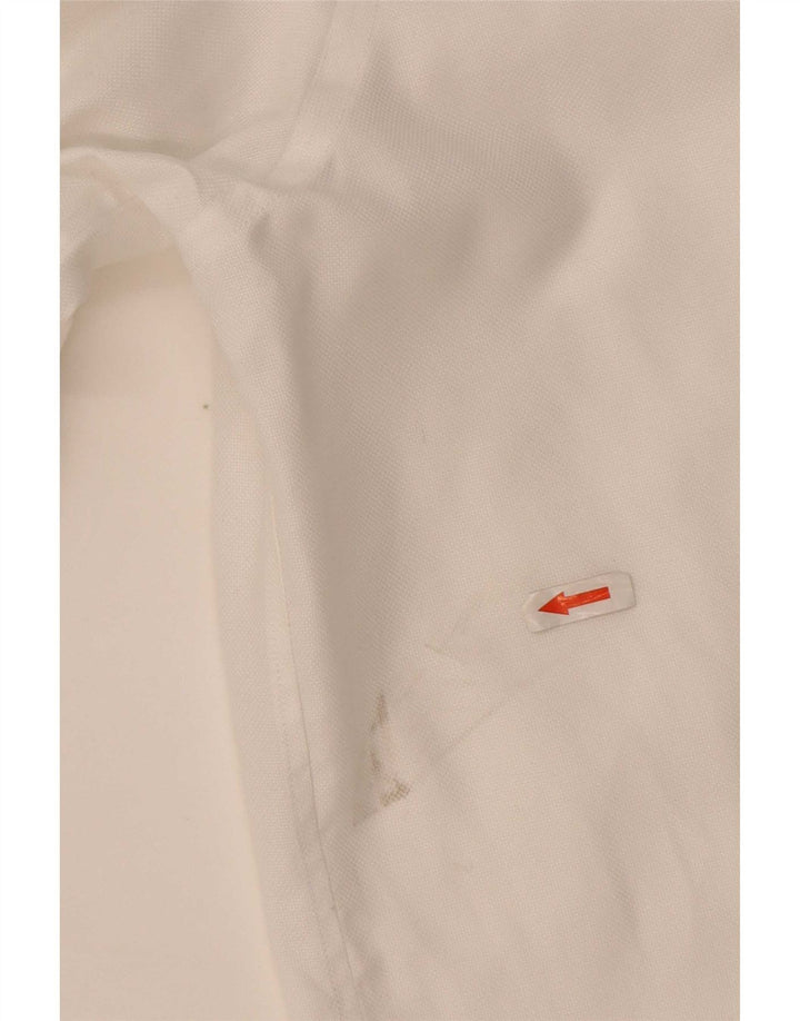Camicia Boggi da uomo vestibilità regolare taglia 44 17 1/2 XL cotone bianco
