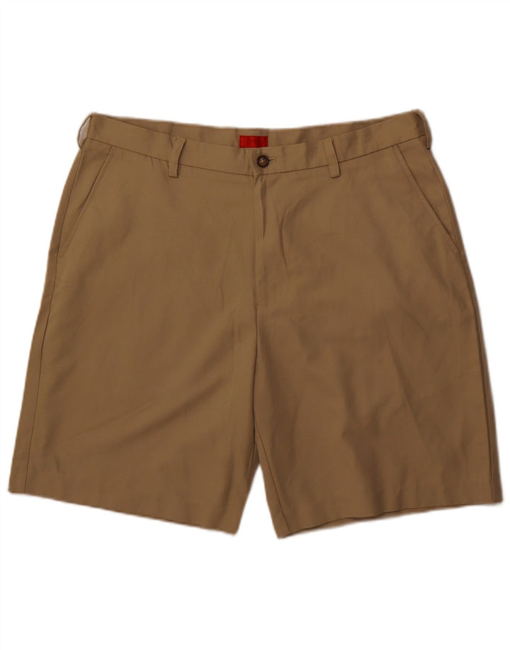 Pantaloncini chino da uomo Izod W38 XL poliestere beige