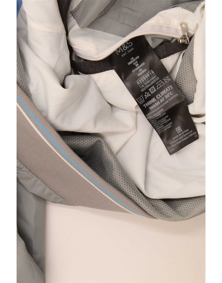 Giubbotto bomber da uomo Marks & Spencer UK 38 Poliestere grigio medio