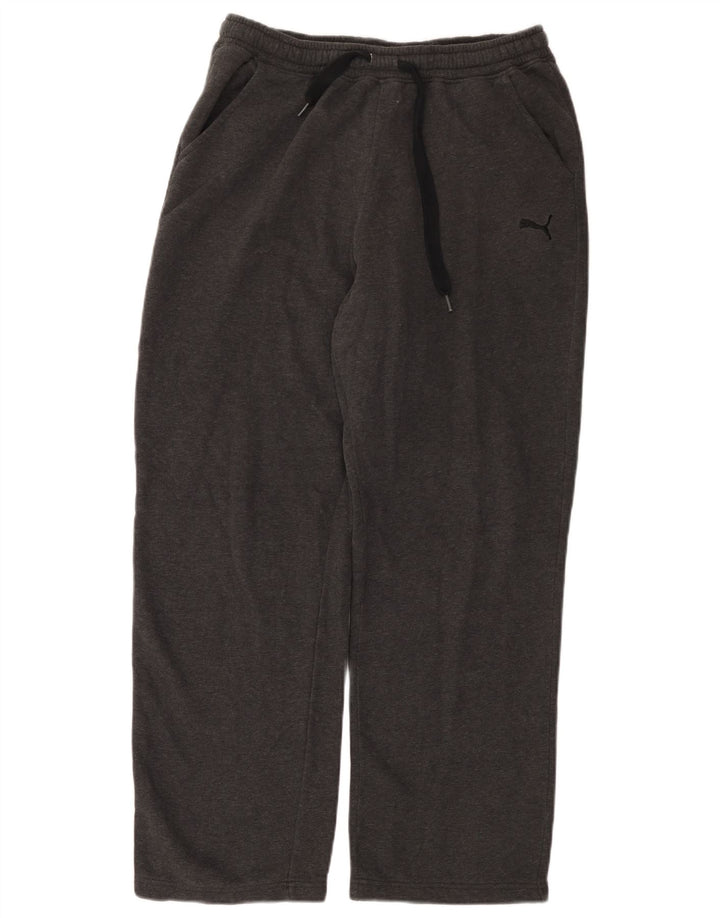Pantaloni da tuta da uomo Puma in cotone grigio medio