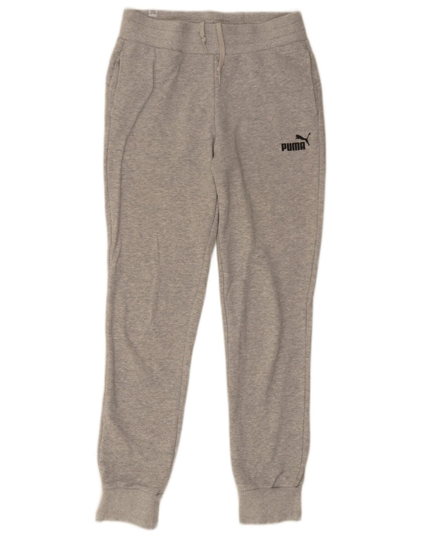 Pantaloni da tuta da donna Puma Joggers UK 10 Small Grey Flecked Cotton