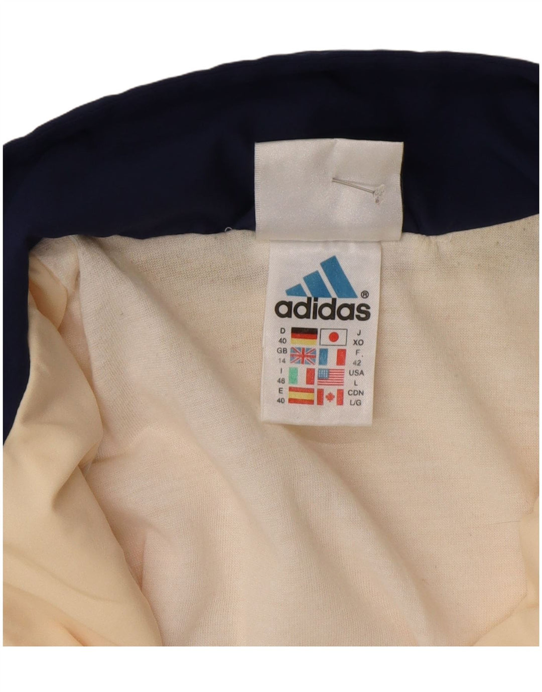 Giacca da ginnastica oversize da donna Adidas UK 14 Large Giallo Poliestere