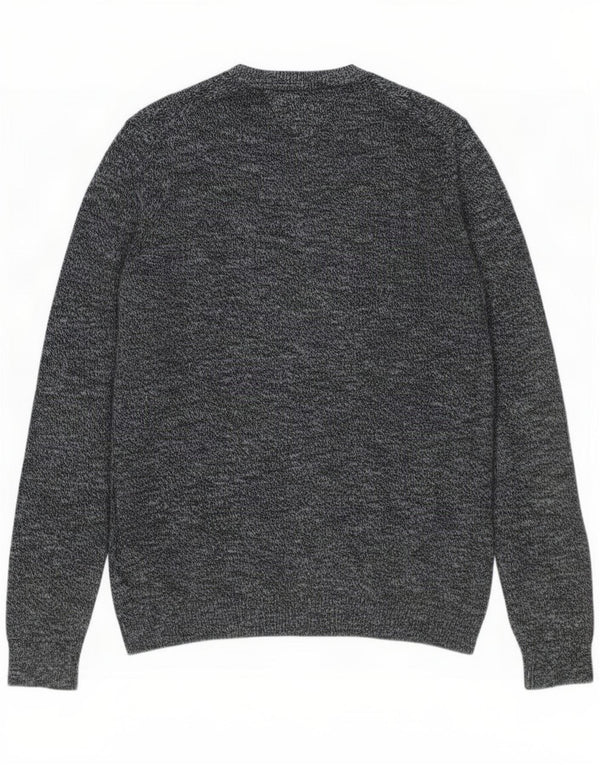 Tommy Hilfiger Uomo Maglione girocollo girocollo in cotone puntinato grigio grande