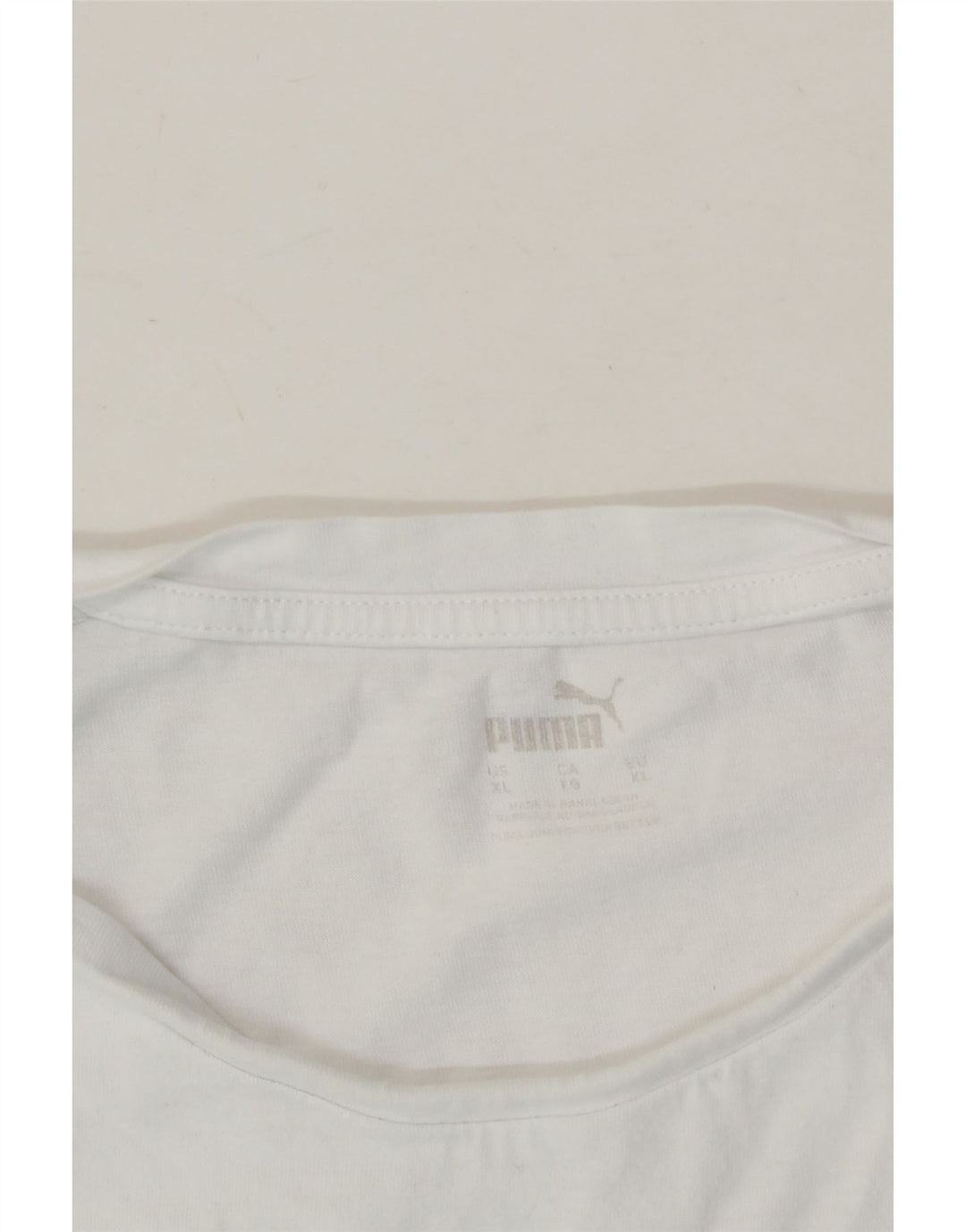 PUMA Womens Graphic T-Shirt Top UK 18 XL White Vintage Puma and Second-Hand Puma from Messina Hembry 