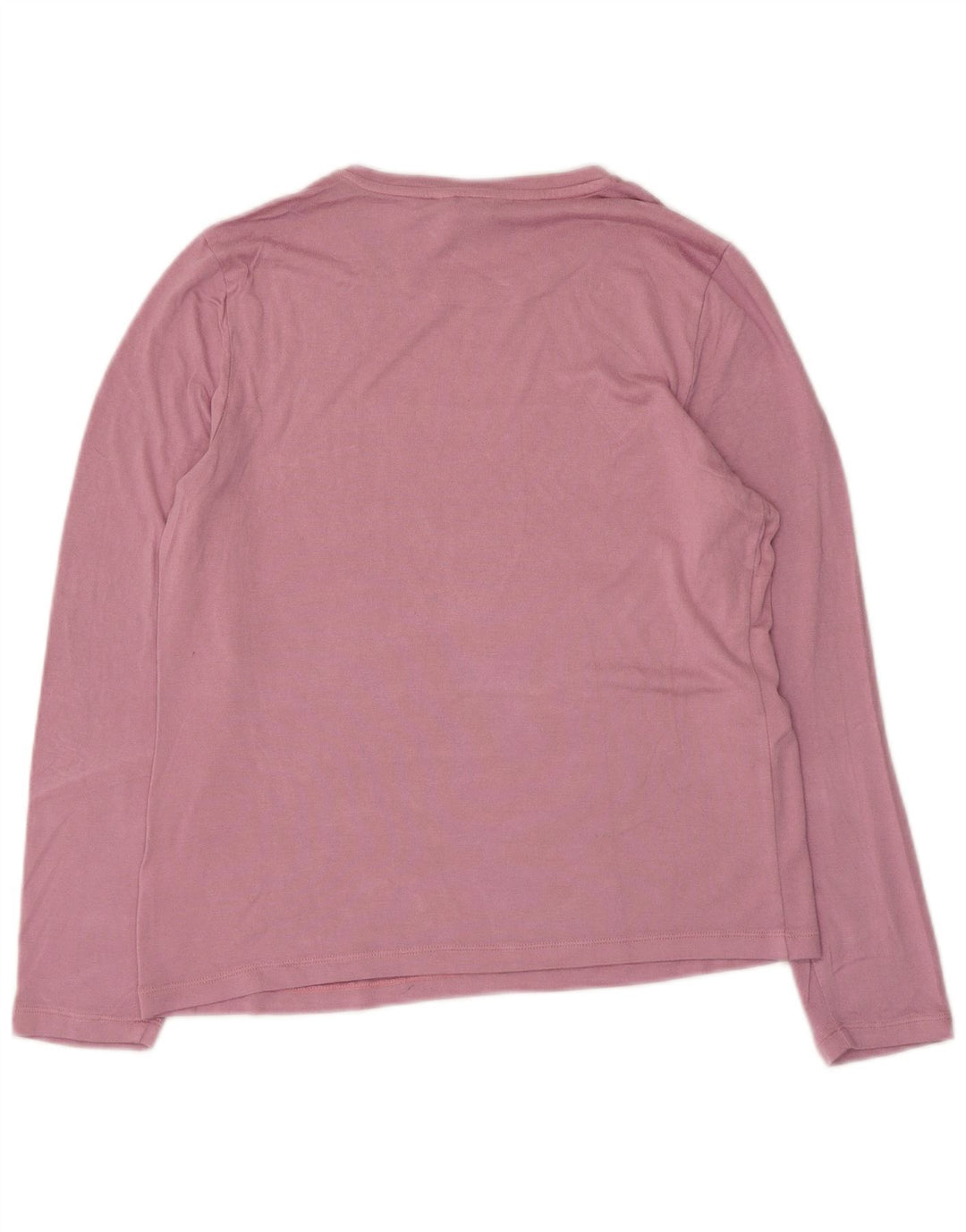 Marks & Spencer Top da donna a maniche lunghe UK 16 Large Rosa in viscosa